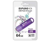 EXPLOYD 64GB 570 пурпурный [EX64GB570Purple]