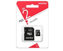SMARTBUY (SB2GBSD01) MicroSD 2GB+адаптер