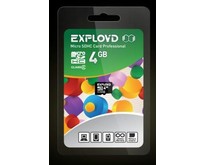 EXPLOYD MicroSDHC 4GB Class4  б/а [EX004GCSDHC4W/AAD]