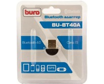 BURO Адаптер USB BUBT40A BT4.0+EDR class 1.5 20м черный