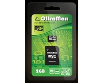OLTRAMAX MicroSDHC 2GB + адаптер SD [OM002GCSDAD]