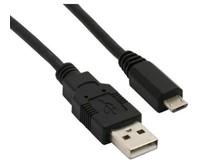 VS (U018) USB2.0 A вилкаMicroUSB вилка, 1, 8м черный