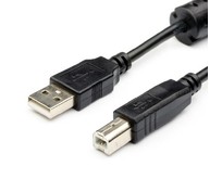 ATCOM (АТ5474) кабель USB 2.0 AM/BM  1,5 м (для переферии 1 FERITE)) (10)