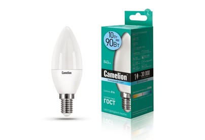 CAMELION (14404) LED10CW35/845/E14/10Вт