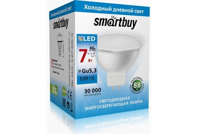 SMARTBUY (SBLGU5_30760KN) 7W/6000K/GU5.3