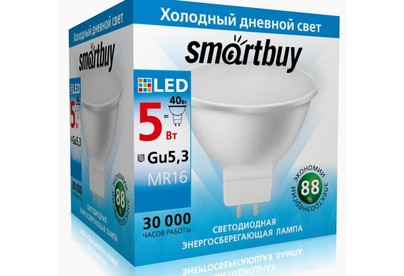 SMARTBUY (SBLGU5_30560KN) 5W/6000K/GU5.3