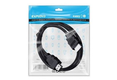 EXPLOYD EXK1477 HDMIHDMI/V1.4/круглый/чёрный/3М/