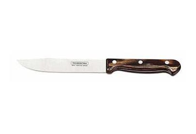TRAMONTINA И7943 Нож для мяса Polywood 15см в блистере коричневый 21126/196