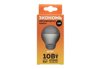 СТАРТ (17291) LEDGLS E27 10W30 WS