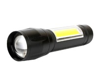 ULTRAFLASH E1337 (фонарь аккум 3,7В, черный, XPE + COB LED, 3 Ватт, 3 реж., бокс)