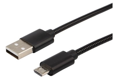 REXANT (184241) Кабель USBmicro USB/metall/black/1m/REXANT