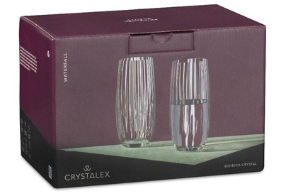 CRYSTALEX CR350201W Набор стаканов WATERFALL 6шт 350мл