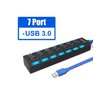 SMARTBUY (SBHA7307B) USB 3.0 хаб + выкл., 7 портов, черный