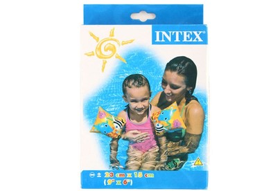 INTEX Нарукавники для плавания 23x15 см. Веселые рыбки . Возраст 36 лет Арт. 58652NP