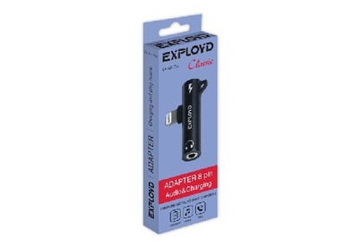 EXPLOYD EXAD756 Переходник Jack 3,5mm  8 Pin Classic черный