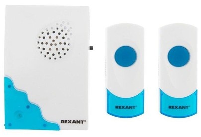 REXANT (730040) RX4 Беспроводной дверной звонок с двумя кнопками вызова IP 44