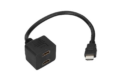 REXANT (176832) Переходник штекер HDMI  2 гнезда HDMI, провод черный
