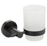 GFMARK 78005 Стакан стеклянный с креплением к стене ГРАФИТ