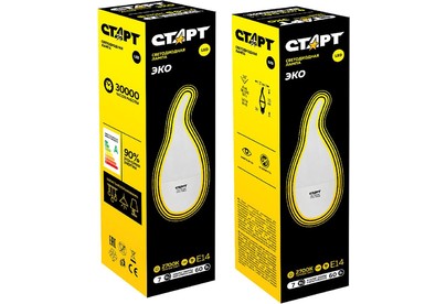 СТАРТ (17270) LEDFlameE14 7W 30 WS 10/101 черный