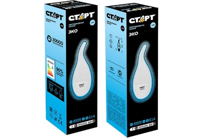СТАРТ (17269) LEDFlameE14 7W 40 WS 10/101 черный