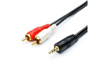 ATCOM (АТ7397) кабель Audio DC3.5  > 2RCA miniJack(M)  > 2 тюльпана (M) 1,5 м (10)