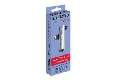 EXPLOYD EXAD757 Переходник Jack 3,5mm  8 Pin Classic серебро