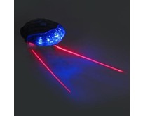 SILAPRO Фонарь велосипедный 8х8см, 5LED, 7 реж., 2хААА; 2 диода 2 реж., пластик (195105)