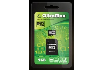 OLTRAMAX MicroSDHC 2GB + адаптер SD [OM002GCSDAD]