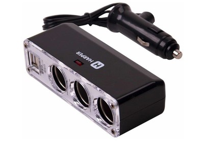 HARPER DP096 разветвитель на 3 выхода + 2 USB