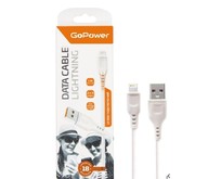GOPOWER (0000018567) Кабель GP01L USB (m)Lightning (m) 1.0м 2.4A белый