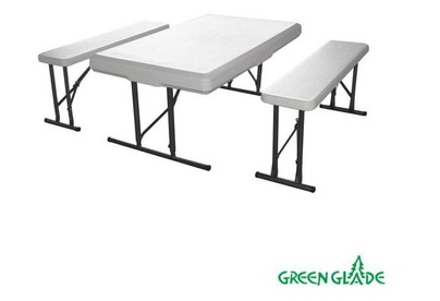 GREEN GLADE 113 стол, 2 скамьи