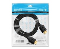 EXPLOYD EXK1491 HDMIHDMI/V2.0/4K 60Hz/круглый/чёрный/3М