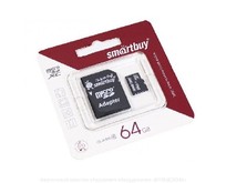 SMARTBUY (SB64GBSDCL1001LE) MicroSDXC 64GB Class10 LE + адаптер