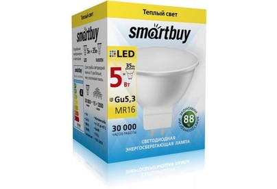 SMARTBUY (SBLGU5_30530KN) 5W/3000K/GU5.3