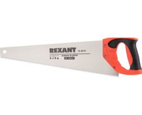 REXANT (128215) Ножовка по дереву Зубец 500мм, 78 TPI, каленый зуб 2D, двухкомпонентная рукоятка