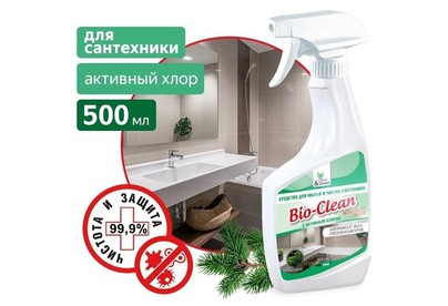 CLEAN&GREEN CG8122 для чистки сантехники BioClean (триггер) 500 мл.