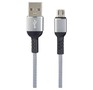 PERFEO (U4806) USB A вилка  Micro USB вилка, 2.4A, серый, 1 м, Micro Premium