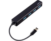 PERFEO (PF D0787) USB CHUB 4 Port, (PFH039 Black) чёрный