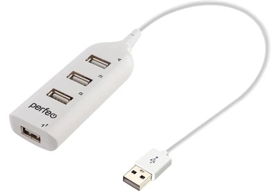 PERFEO (PF D0806) USBHUB 4 Port, (PFH049 White) белый