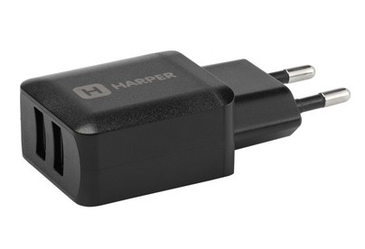 HARPER WCH8220 СЗУ 2хUSB 2.4A QUICK CHARGE черный