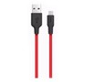 HOCO (6957531071396) X21 USB (m)microUSB (m) 1.0м  черный/красный