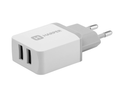 HARPER WCH8220 СЗУ 2хUSB 2.4A QUICK CHARGE белый