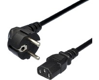 GOPOWER (0000024055) кабель питания евровилка CEE 7/7C13 (f) 1.2м ПВХ 0.75мм черный (1/10/200)