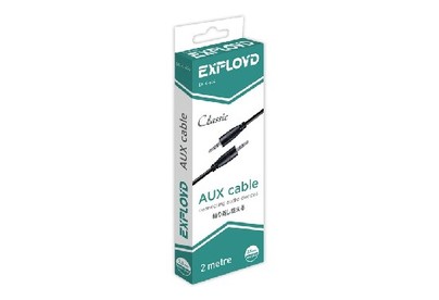 EXPLOYD EXK634 AUX Jack 3,5mm (M)  Jack 3,5mm (M) 2M чёрный