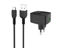 HOCO (6931474706645) C70Am Black + кабель MICRO USB