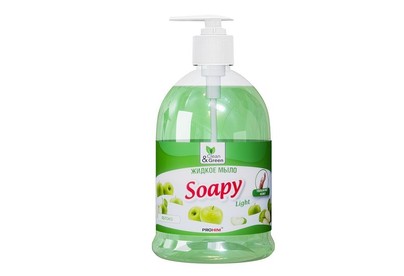 CLEAN&GREEN CG8062 Soapy эконом яблоко с дозатором 500 мл.