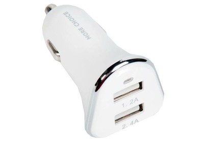 MORE CHOICE (4627151191409) AC22i АЗУ 2USB 2.4A для Apple 8pin White