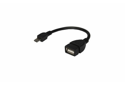REXANT (181182) USB КАБЕЛЬ OTG MICRO USB НА USB ШНУР 0.15 М, ЧЕРНЫЙ
