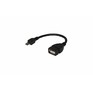 REXANT (181182) USB КАБЕЛЬ OTG MICRO USB НА USB ШНУР 0.15 М, ЧЕРНЫЙ