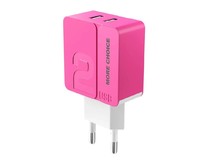 MORE CHOICE (4627151191676) NC46 2USB 2.4A Pink